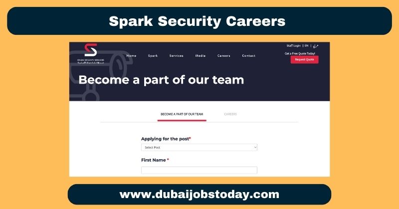 Spark Security Careers And walk in interview dubai