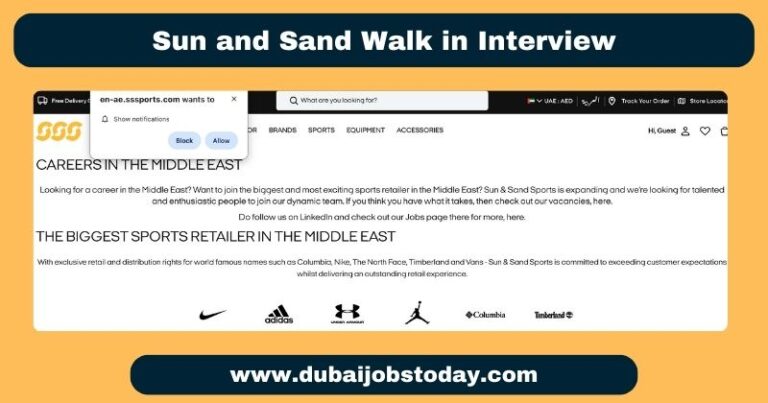 Sun and Sand Walk in Interview